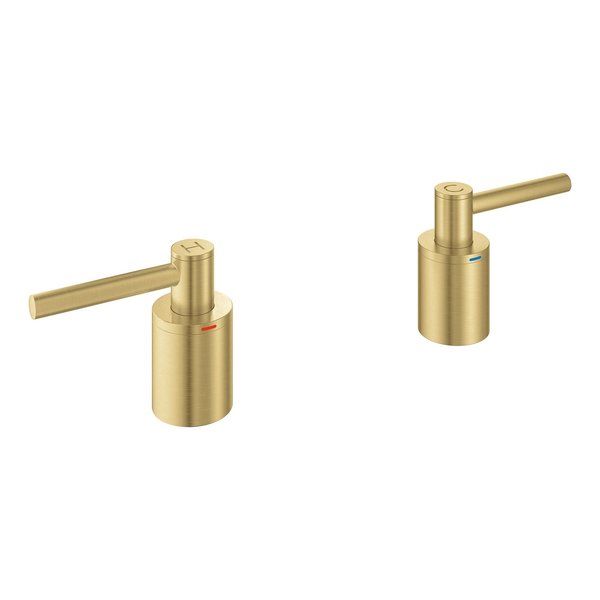 Grohe Lever Handles Pair For Tub Fillers, Gold 14218GN0